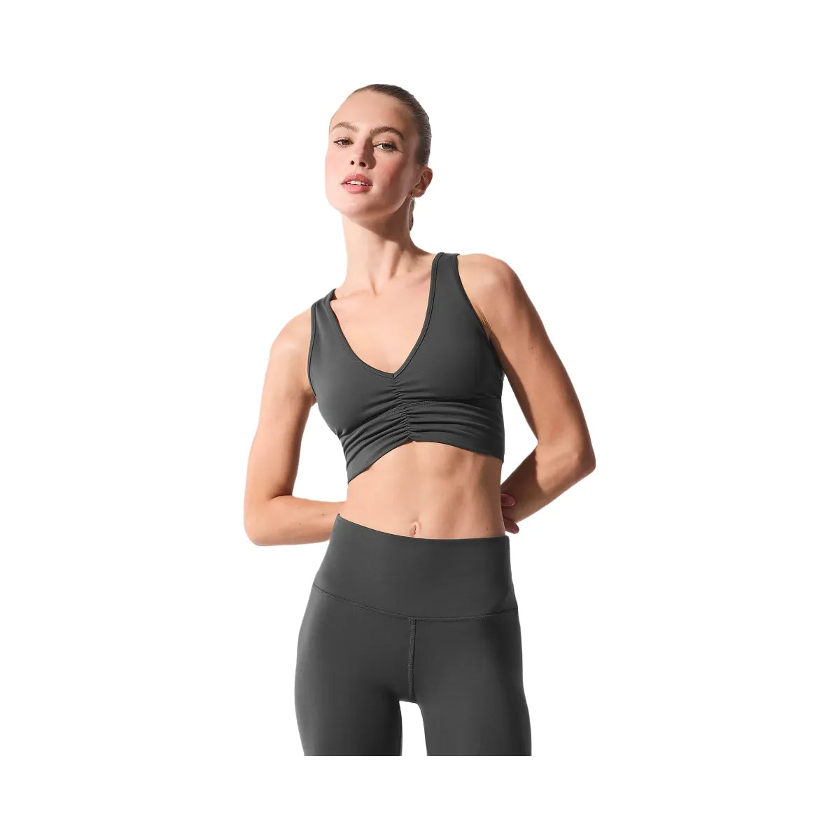 Alo Women's Wild Thing Bra - Anthracite