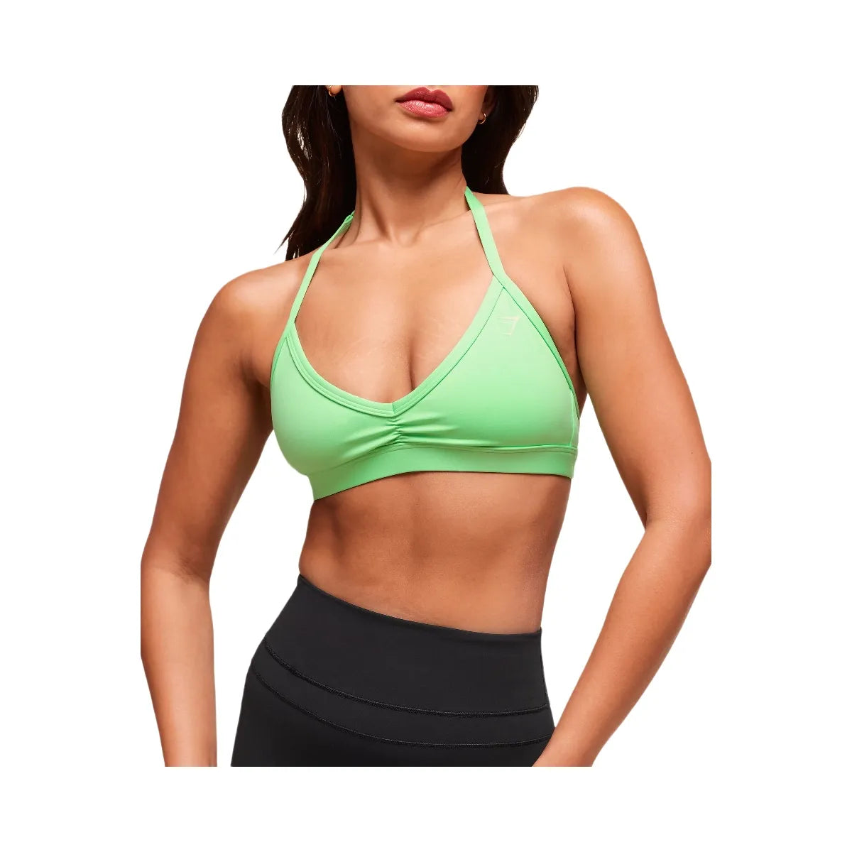 Gymshark Minimal Halterneck Sports Bra - Active Green