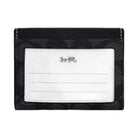 Coach Slim Id Card Case In Signature Canvas Charcoal Black