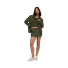 Alo Women's Work It Mini Skirt - Green Olive