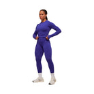 Gymshark Activate Long Sleeve Crop Top - Cobalt Purple