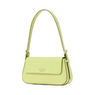 Kate Spade Madison Saffiano Leather Small Flap Shoulder Bag Lime Slushy