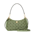 Kate Spade Kayla Woven Leather Small Convertible Shoulder Bag Cedar Stand