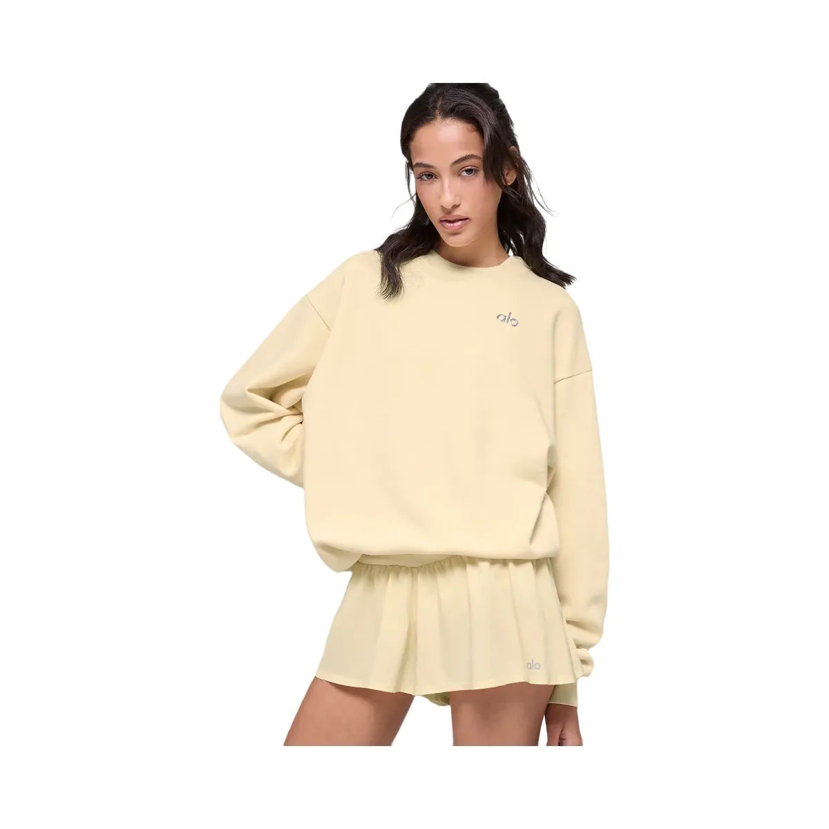 Alo Accolade Crew Neck Pullover - Candlelight Yellow