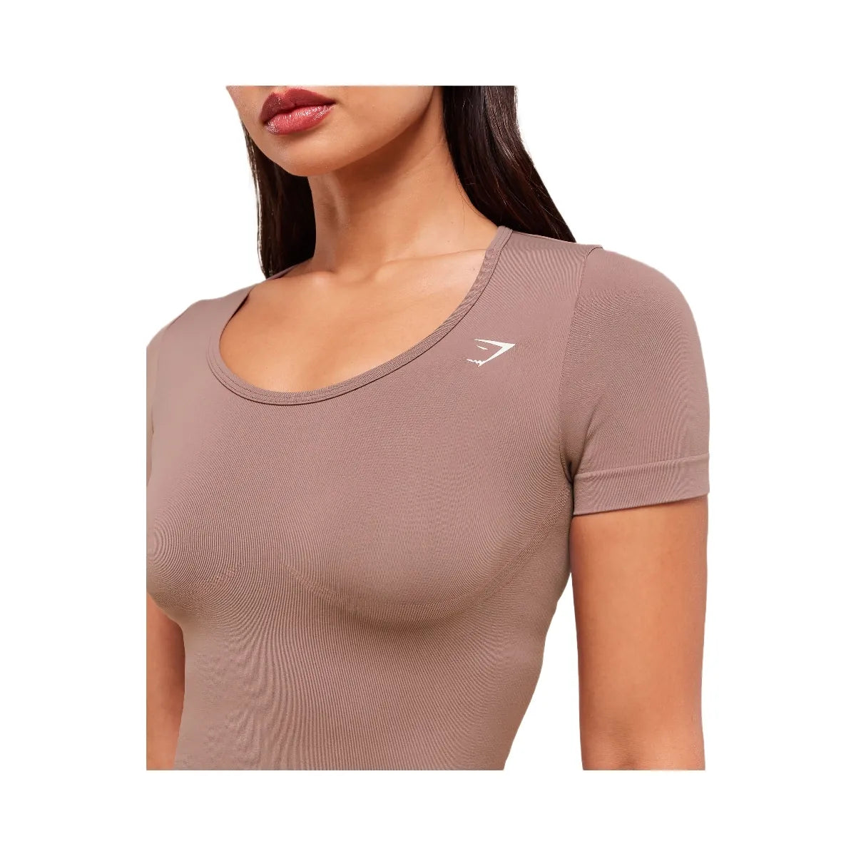 Gymshark Everyday Seamless Tight Fit Crew Neck Tee - Chestnut Pink