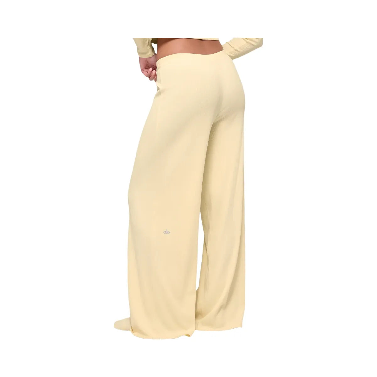 Alo Women's Mid-Rise Dreamlight Straight Pant - Candlelight Yellow