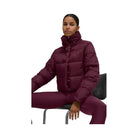 Alo Women's Gold Rush Puffer - Burgundy