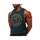 Gymshark Legacy Drop Arm Tank - Deep Petrol Blue