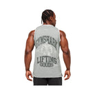 Gymshark Graphic Basketball Mesh Tank - Silver Grey