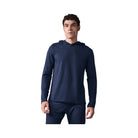 Alo Men's Conquer Reform Long Sleeve With Hood - Navy