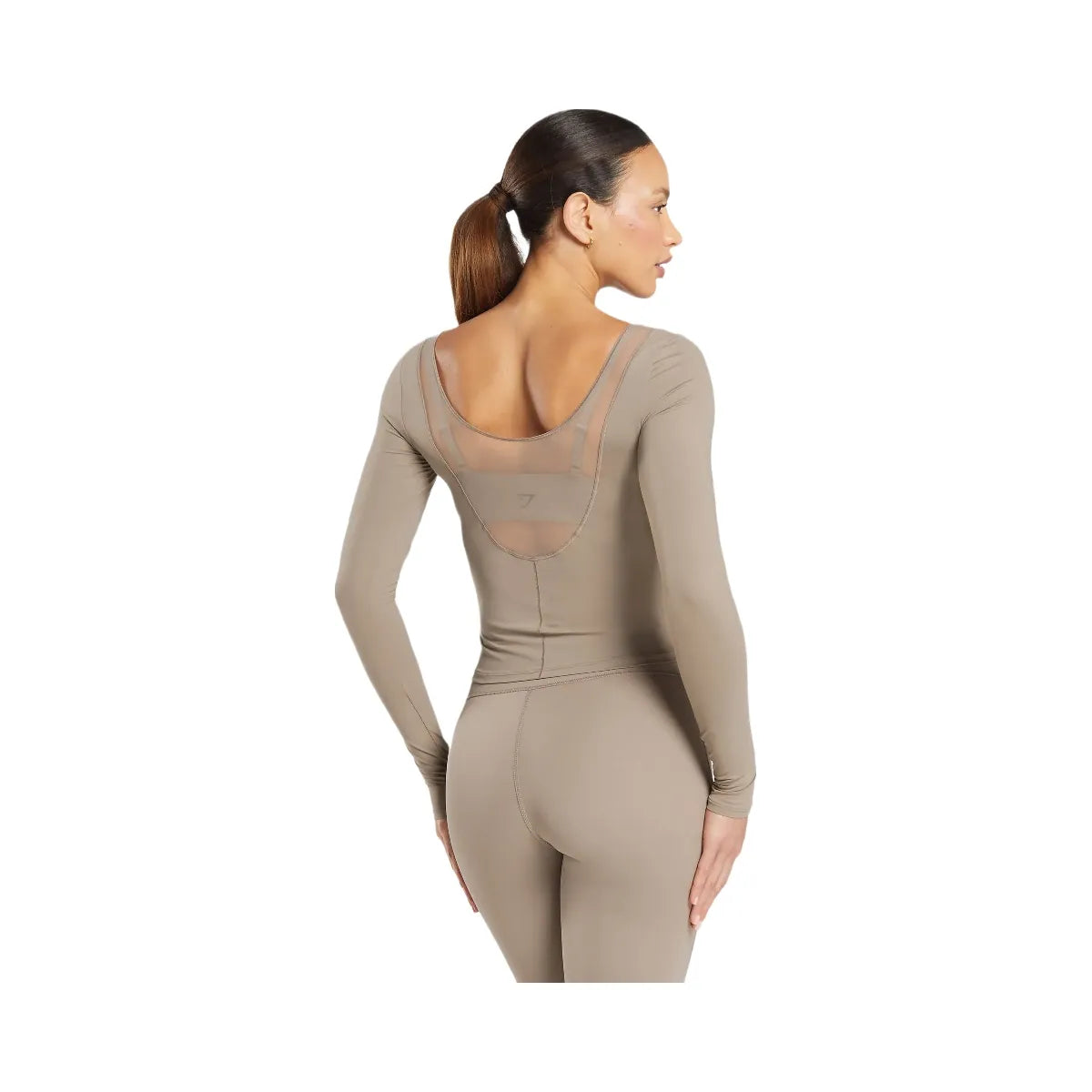 Gymshark Elevate Long Sleeve Top - Lifestyle Brown