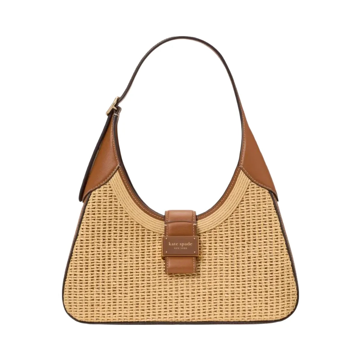 Kate Spade Nouveau Straw Small Shoulder Bag Cavern Clay Multi