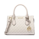 Michael Kors Sheila Small Signature Logo Satchel Vanilla