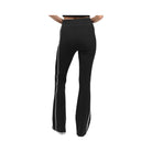 Alo Women's Ribbed Sweater Knit Highline Flare Pant - Black/White