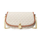 Michael Kors Mila Small Signature Logo Crossbody Bag Vanilla