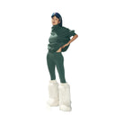 Alo Women's Airbrush Winter Warm High-Waist Nocturne Legging - Clover Green