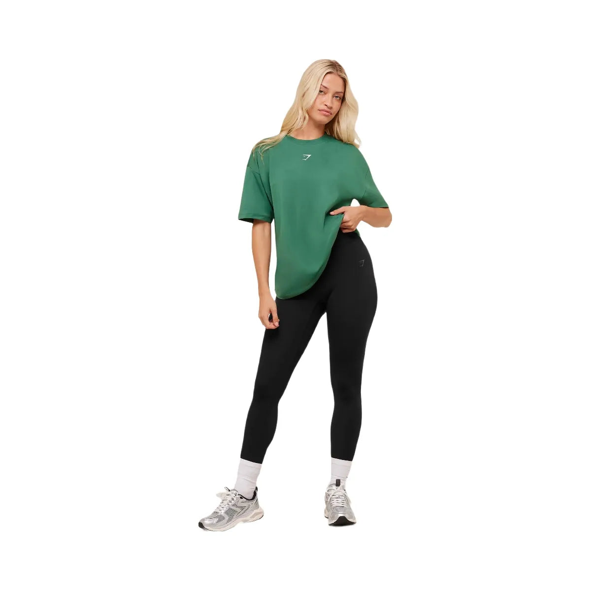 Gymshark Trace Graphic Oversized T-Shirt - Lift Green
