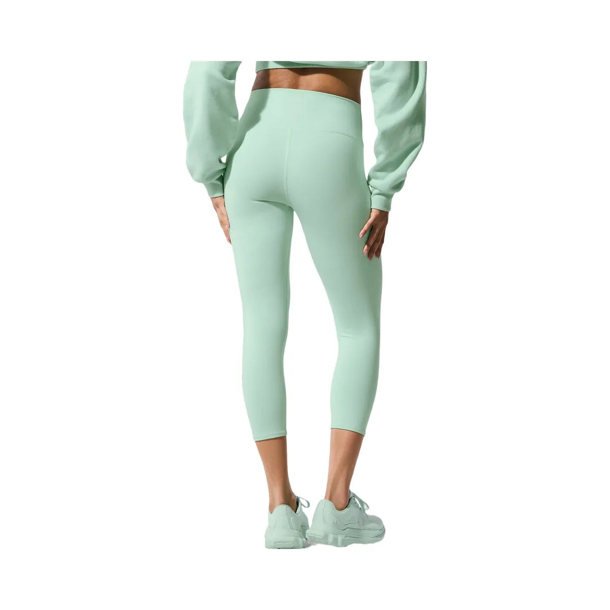 Alo Women's High-Waist Airbrush Capri - Spearmint