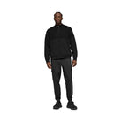 Alo Men's Domain Shift Rib Knit 1/4 Zip Sweater - Black