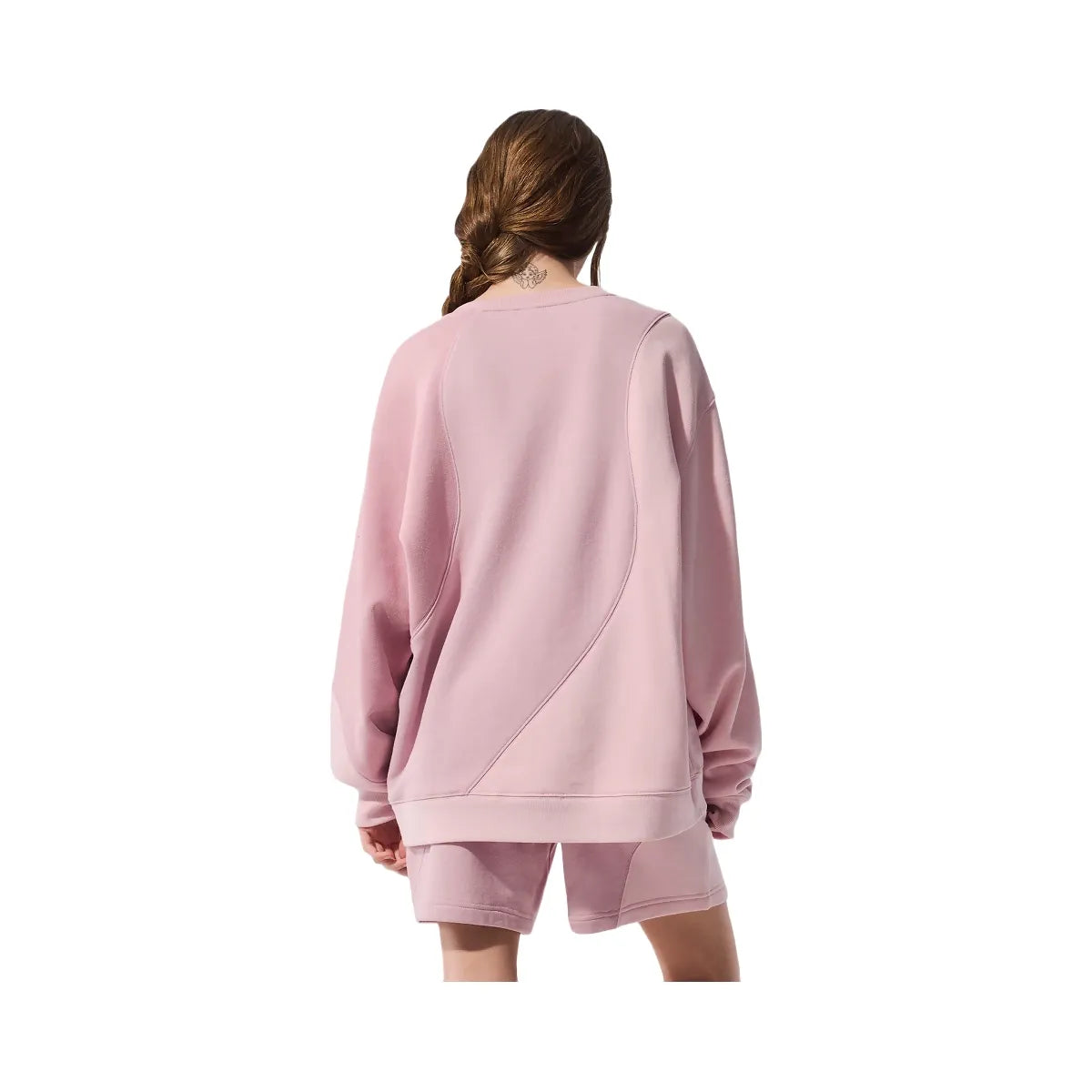 Alo Women's Make Waves Crew Neck Pullover - Sunset Pink Tonal
