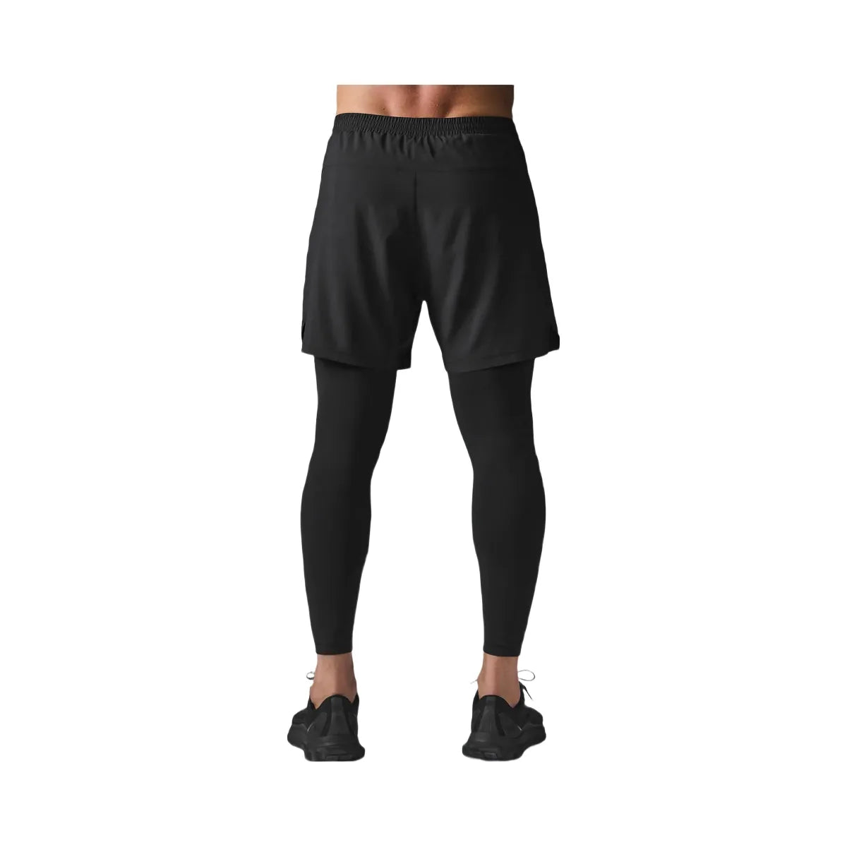 Alo Men's 5" Revival 2-in-1 Pant - Black/Black