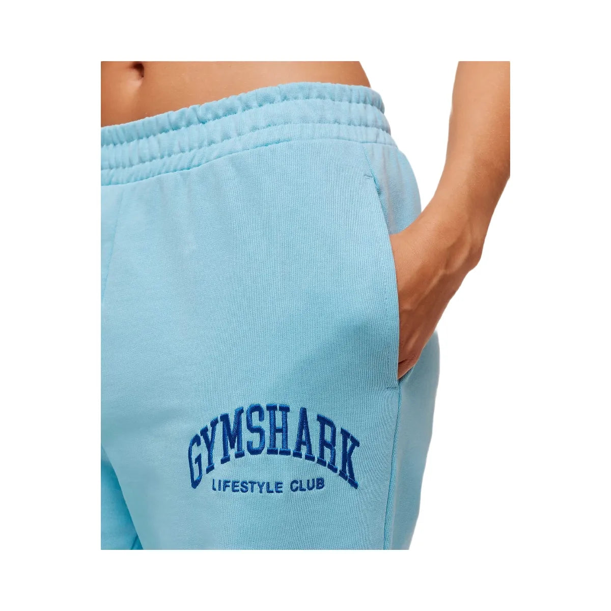 Gymshark Collegiate Graphic Joggers - Athletic Light Blue