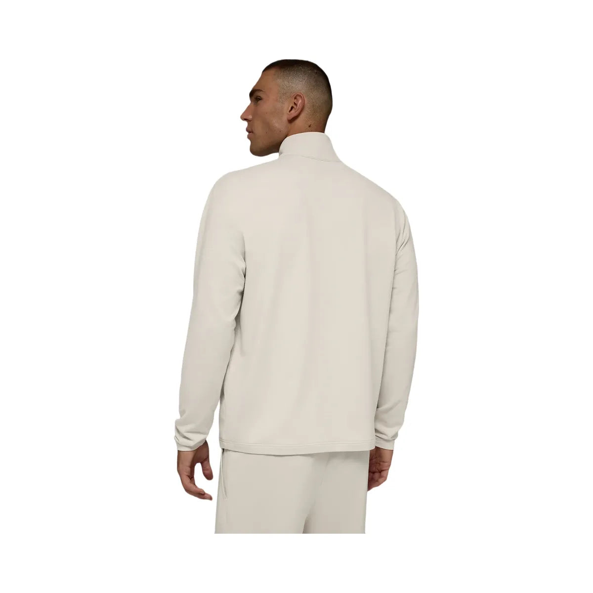 Alo Men's Double Take Long Sleeve 1/4 Zip - Bone