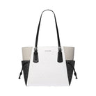 Michael Kors Voyager Large Color-Block Signature Logo Tote Bag Opwht Multi