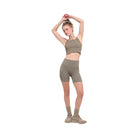 Alo Women's 5" Seamless Ribbed Favorite Short - Light Cocoa
