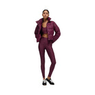 Alo Women's Gold Rush Puffer - Burgundy