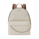 Michael Kors Slater Large Signature Logo Backpack Lt Crm Multi