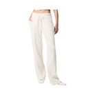 Alo Women's Snuggle Up Sweater High-Waist Wide Leg Pant - Ivory
