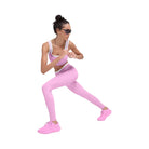 Alo Women's Airbrush High-Waist 7/8 Better Together Legging - Candy Heart Pink/White