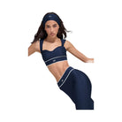 Alo Women's Airlift Alignment Bra - Navy/White