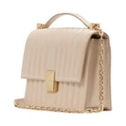 Kate Spade Deco Quilted Chain Shoulder Bag Milk Glass