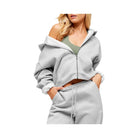 Gymshark Cosy Luxe Zip Through Hoodie - Soft Grey Marl