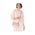 Kate Spade Margot Satin Sequin Convertible Crossbody Rose Smoke