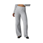 Alo Women's Cashmere High-Waist Plush Waffle Pant - Athletic Heather Grey