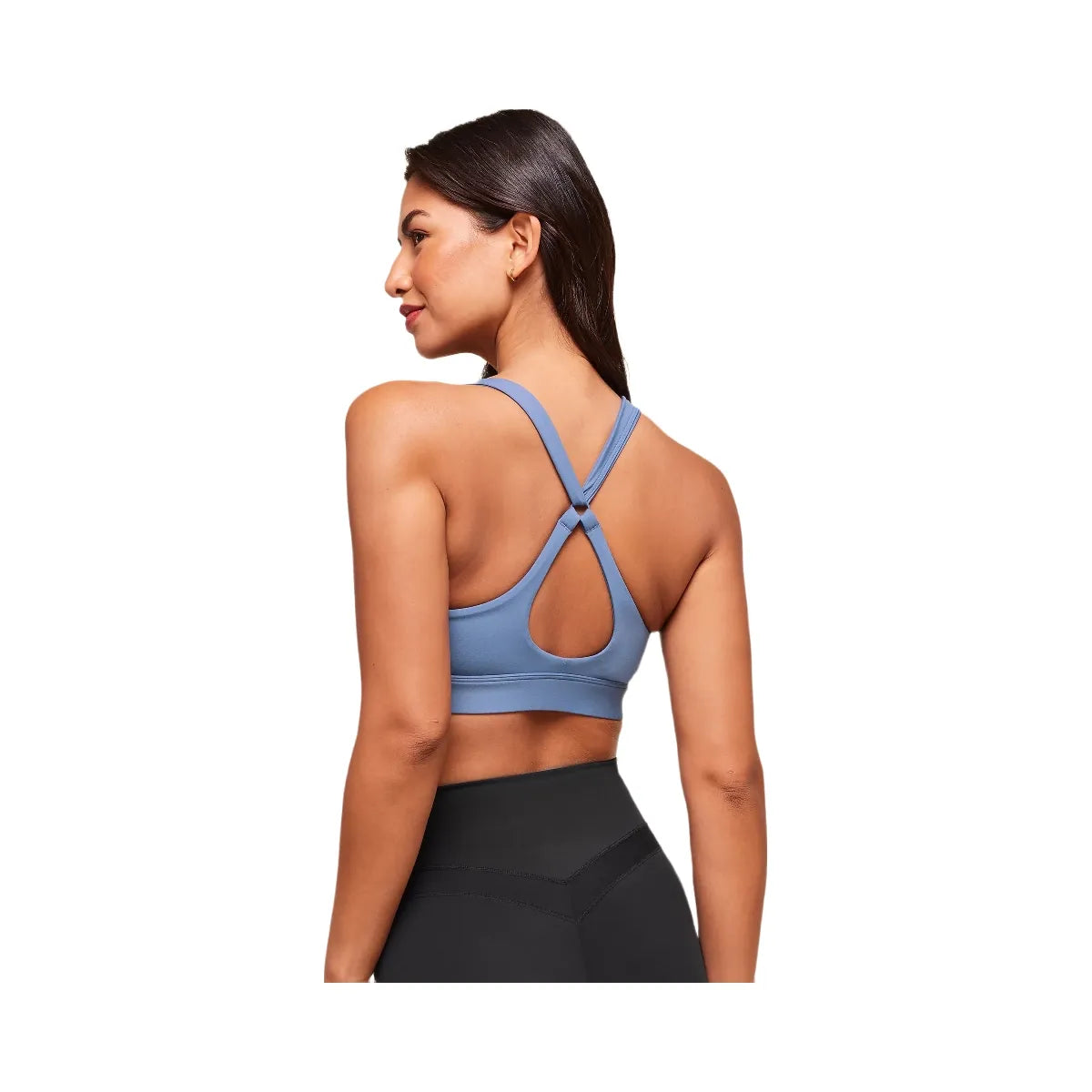 Gymshark Peek A Boo Sports Bra - Worn Blue