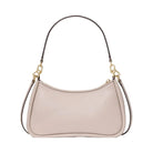 Kate Spade Kayla Woven Leather Small Convertible Shoulder Bag Cozy Grey