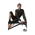 Alo Women's Airlift Mesh High-Waist Just Right Capri - Black