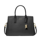Michael Kors Laila Medium Leather Satchel Black