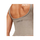 Gymshark Waffle Cropped Tank - Lifestyle Brown