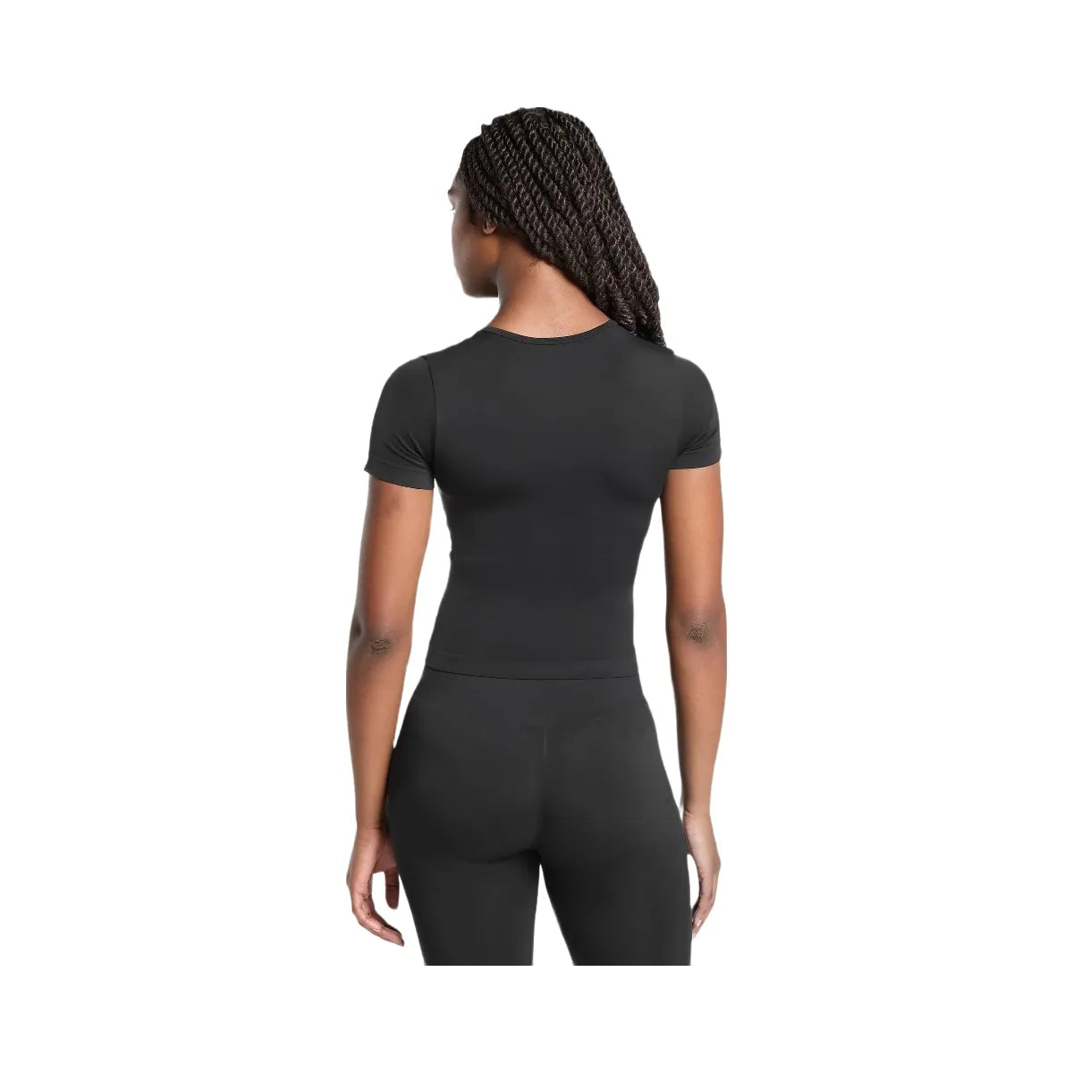 Gymshark Everyday Seamless Tight Fit Crew Neck Tee - Black