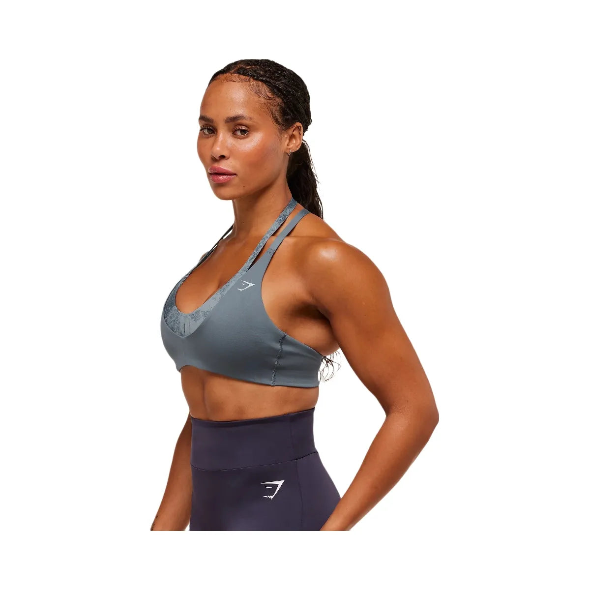 Gymshark Reps T Back Sports Bra - Iron Blue/Pantone Midnight Navy