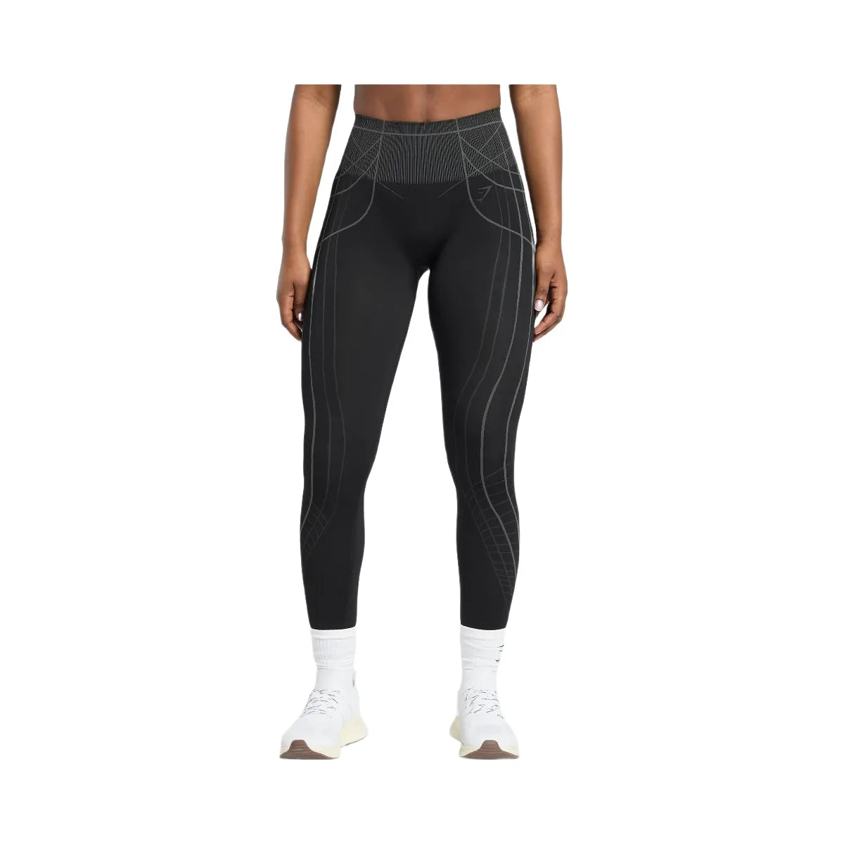 Gymshark Apex Seamless Leggings - Black/Graphite Grey