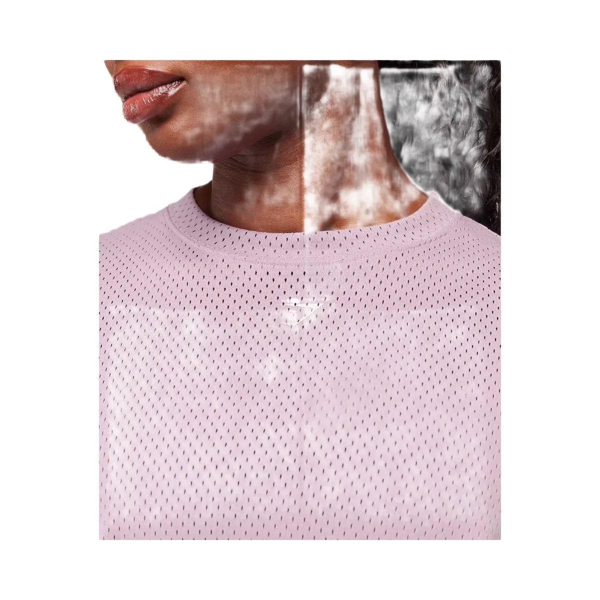 Gymshark Lifting Mesh Oversized Tee - Warm Lilac