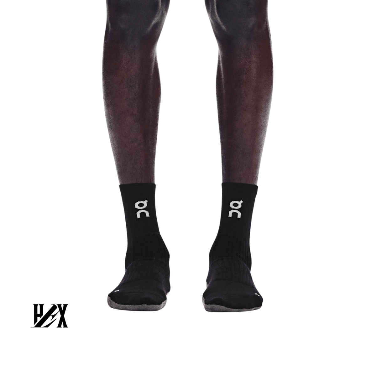 On Running Trail Sock High 2P Black | Black