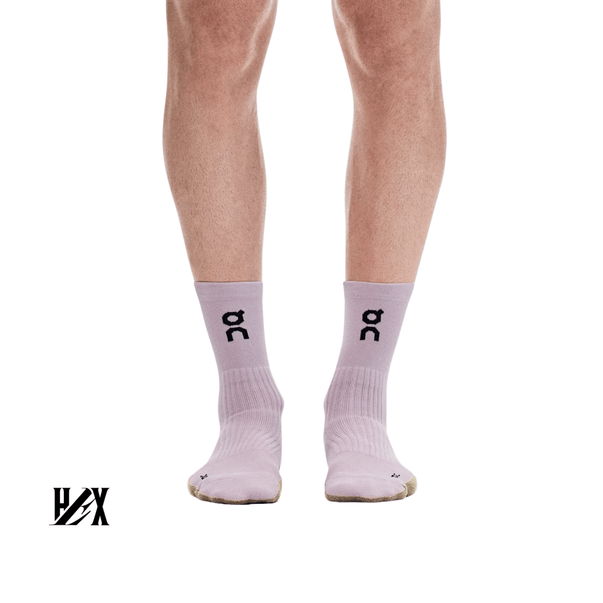 On Running Trail Sock High 2P Foxglove | Ash