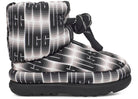 Ugg Classic Maxi Wavelength Short Boot Black White Womens